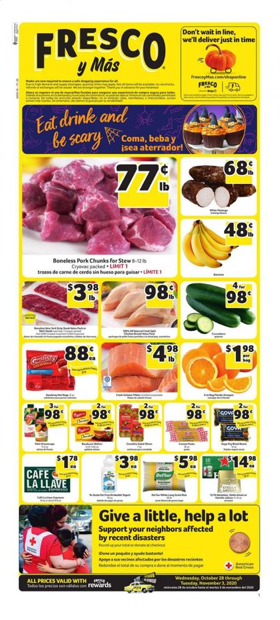 Fresco y Más Weekly Ad Flyer October 28 to November 3