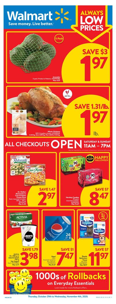 Walmart (West) Flyer October 29 to November 4 