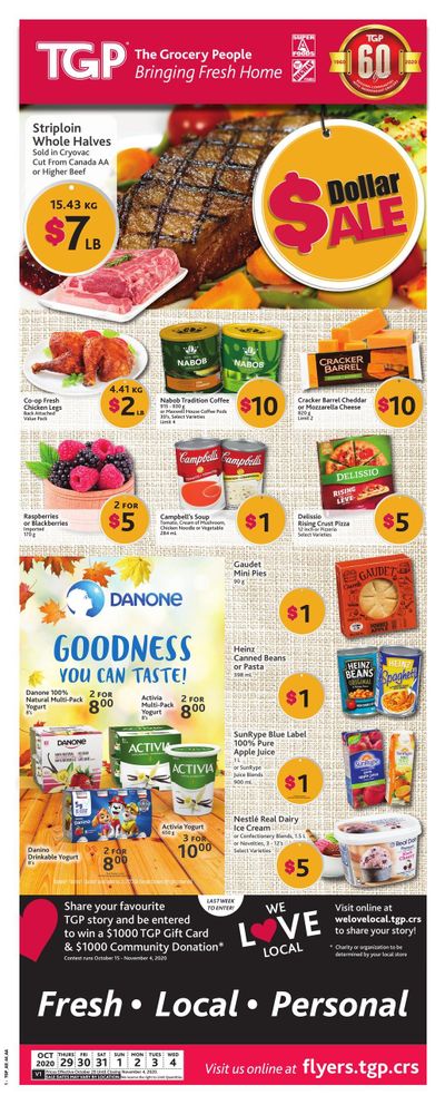 TGP The Grocery People Flyer October 29 to November 4