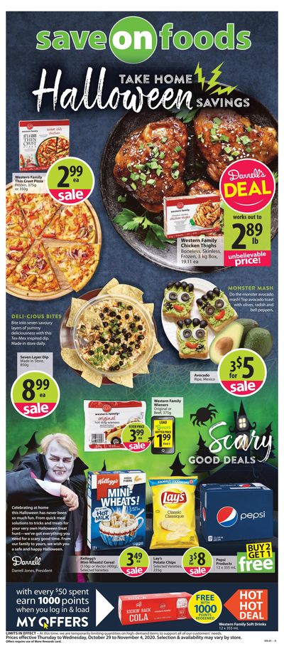 Save on Foods (BC) Flyer October 29 to November 4