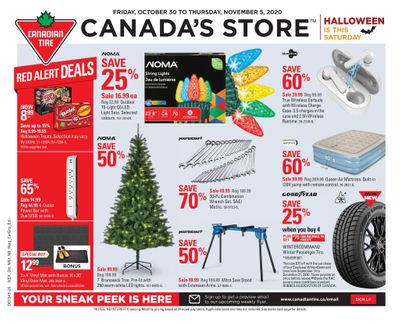 Canadian Tire (West) Flyer October 30 to November 5