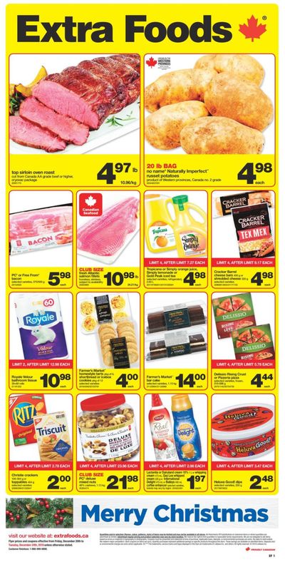 Extra Foods Flyer December 20 to 24