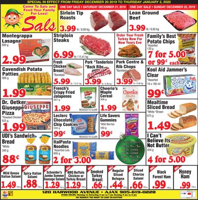 Sal's Grocery Flyer December 20 to January 2
