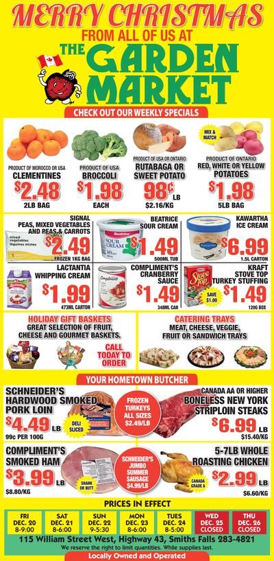 The Garden Market Flyer December 20 to 26