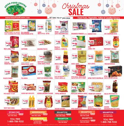 Asian Food Centre Flyer December 18 to January 5