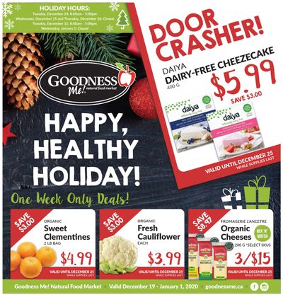 Goodness Me Flyer December 19 to January 1