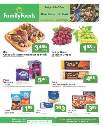 Family Foods Flyer September 13 to 19