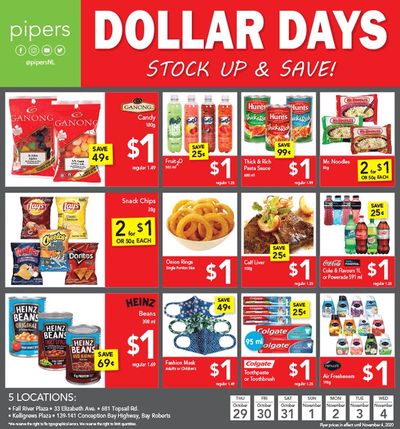 Pipers Superstore Flyer October 29 to November 4