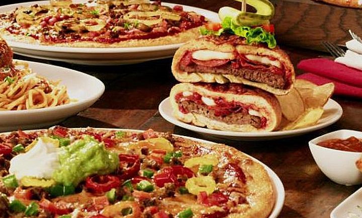 Pizzaburger at Boston Pizza Pizzaburger at Boston Pizza