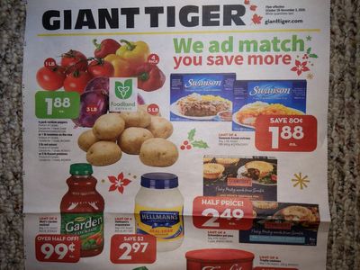 Giant Tiger Canada Flyer Deals October 28th – November 3rd