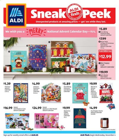 ALDI Weekly Ad Flyer November 4 to November 10