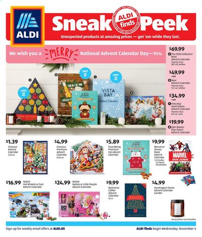 ALDI (CA) Weekly Ad Flyer November 4 to November 10