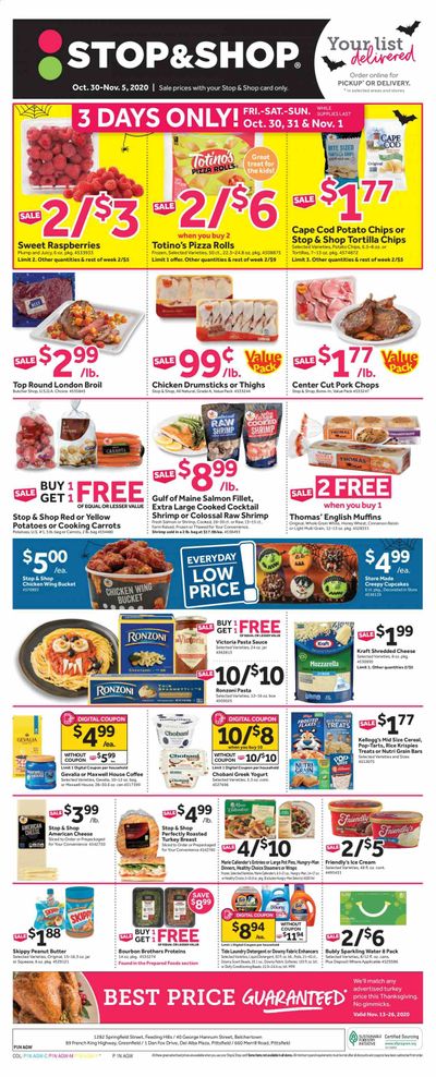 Stop & Shop (MA) Weekly Ad Flyer October 30 to November 5