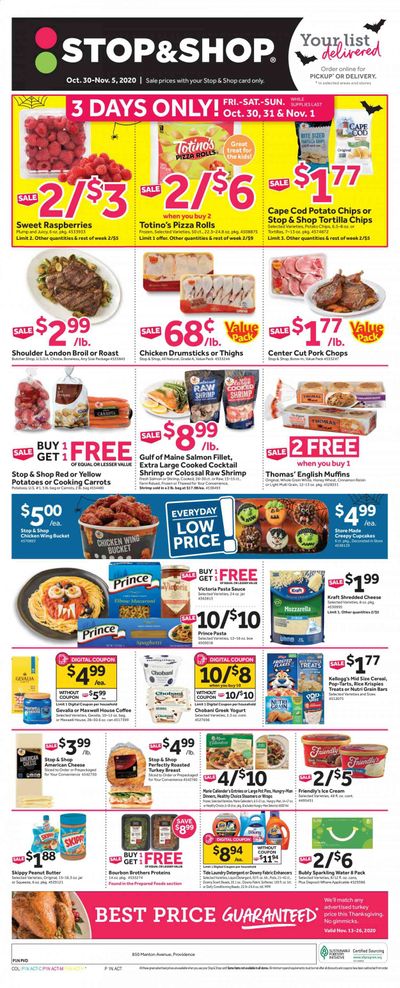 Stop & Shop (RI) Weekly Ad Flyer October 30 to November 5