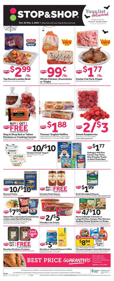 Stop & Shop (NJ) Weekly Ad Flyer October 30 to November 5