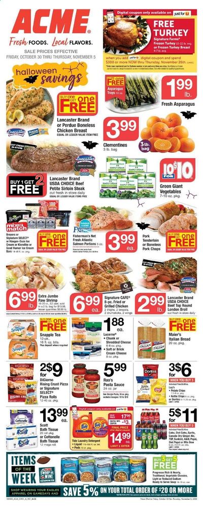 ACME Weekly Ad Flyer October 30 to November 5