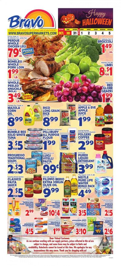 Bravo Supermarkets (CT, FL, MA, NJ, NY, PA, RI) Weekly Ad Flyer October 30 to November 5