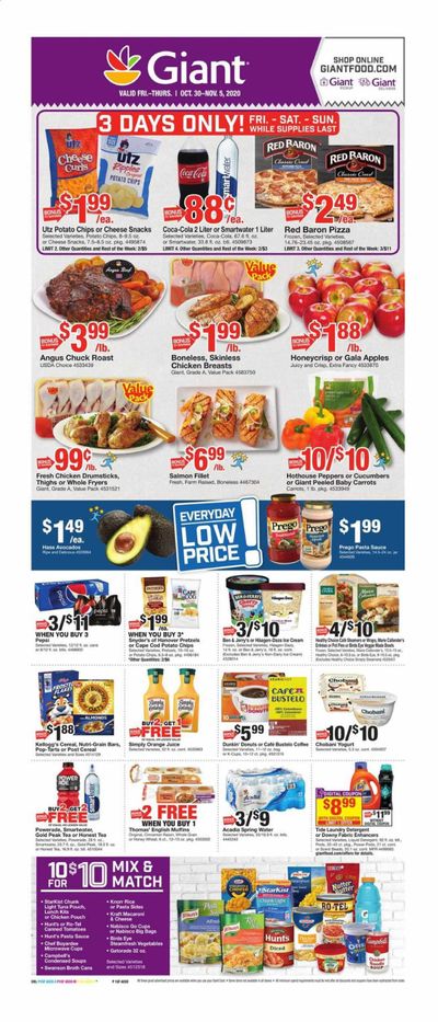 Giant Food Weekly Ad Flyer October 30 to November 5