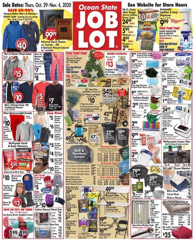 Ocean State Job Lot Weekly Ad Flyer October 29 to November 4