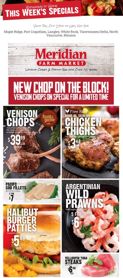Meridian Meats and Seafood Flyer October 29 to November 4
