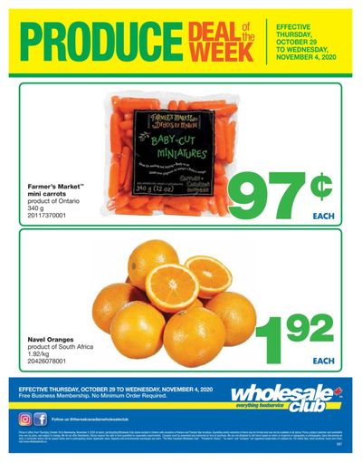 Wholesale Club (ON) Produce Deal of the Week Flyer October 29 to November 4