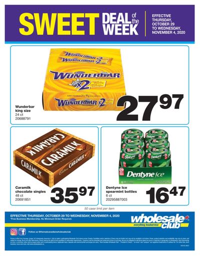 Wholesale Club Sweet Deal of the Week Flyer October 29 to November 4