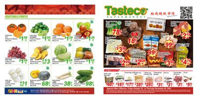 Tasteco Supermarket Flyer October 30 to November 5