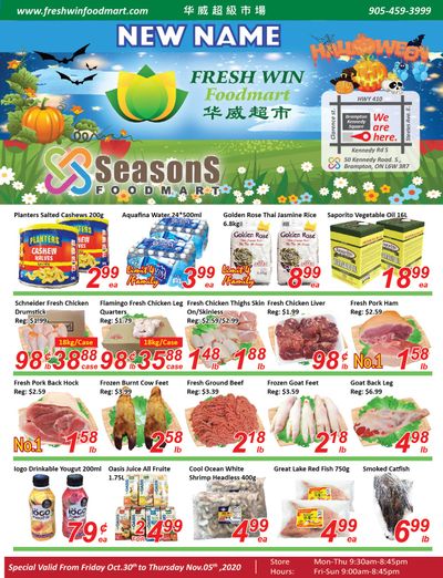 Seasons Food Mart (Brampton) Flyer October 30 to November 5