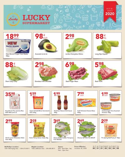 Lucky Supermarket (Winnipeg) Flyer October 30 to November 5