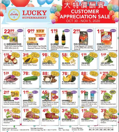 Lucky Supermarket (Calgary) Flyer October 30 to November 5