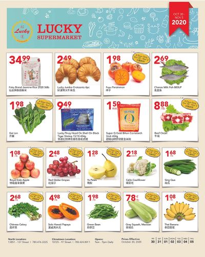 Lucky Supermarket (Edmonton) Flyer October 30 to November 5 