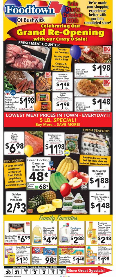 Foodtown (NJ, NY, PA) Weekly Ad Flyer October 30 to November 5