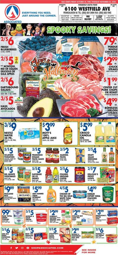 Associated Supermarkets Weekly Ad Flyer October 30 to November 5