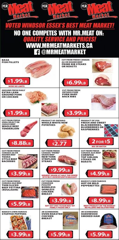 M.R. Meat Market Flyer October 31 to November 7