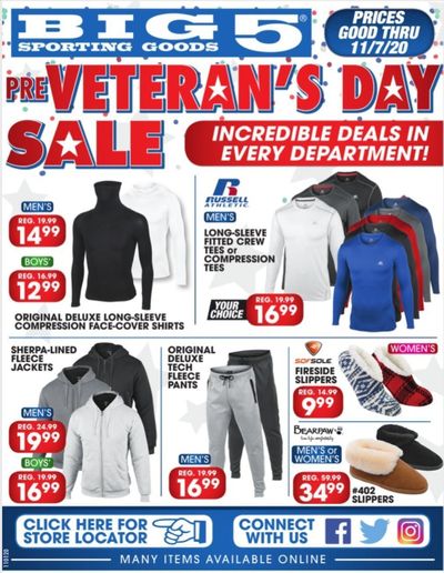 Big 5 Weekly Ad Flyer November 1 to November 7
