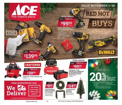 ACE Hardware Weekly Ad Flyer November 1 to November 30