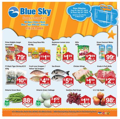 Blue Sky Supermarket (North York) Flyer September 13 to 19