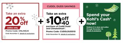 Kohl's Weekly Ad Flyer November 2 to November 5