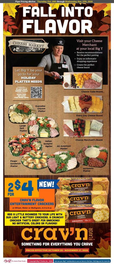 Big Y (CT, MA) Weekly Ad Flyer October 29 to November 27