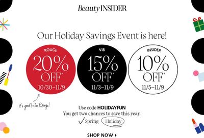 Sephora Weekly Ad Flyer October 30 to November 9