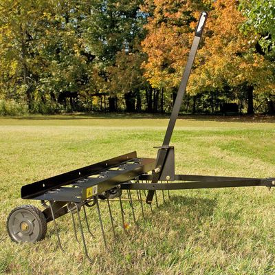 Brinly 40-inch Tow-Behind Dethatcher On Sale for $ 56.00 (Save $ 73.00) at Amazon Canada
