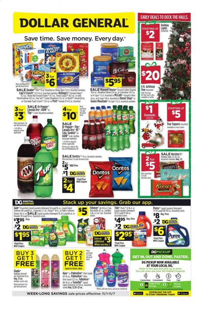 Dollar General Weekly Ad Flyer November 1 to November 7