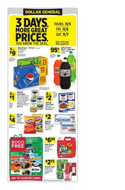 Dollar General (LA) Weekly Ad Flyer November 1 to November 7