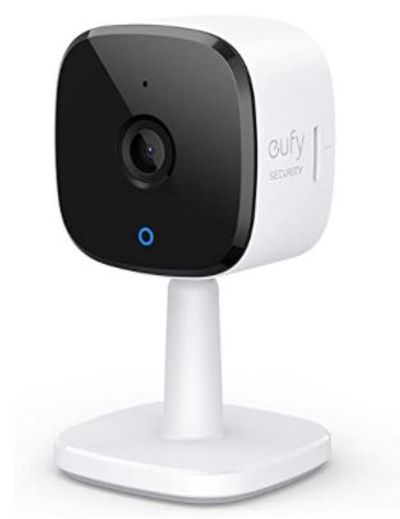 eufy Security 2K Indoor Cam, Home Security Indoor Camera, Human and Pet AI, Works with Voice Assistants, Night Vision, Two-Way Audio, MicroSD Card Required, HomeBase Not Required For $47.99 At Amazon Canada