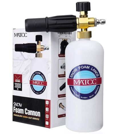 MATCC Foam Cannon II Foam Nozzle Pressure Washer Jet Wash with 1/4" Quick Connector Foam Blaster 0.22 Gallon Bottle Improved Snow Foam Lance For $27.19 At Amazon Canada