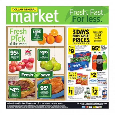 Dollar General (MS) Weekly Ad Flyer November 1 to November 7