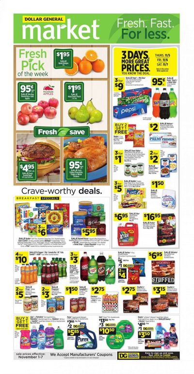 Dollar General (AL, GA, KY, LA, TN) Weekly Ad Flyer November 1 to November 7