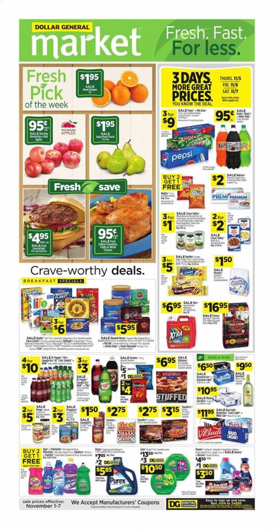 Dollar General (NC) Weekly Ad Flyer November 1 to November 7