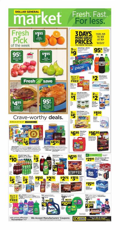 Dollar General (OK) Weekly Ad Flyer November 1 to November 7