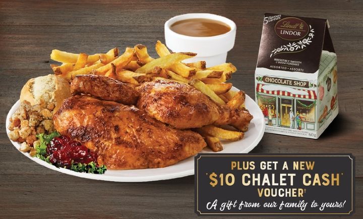 Festive Half Chicken Special at Swiss Chalet